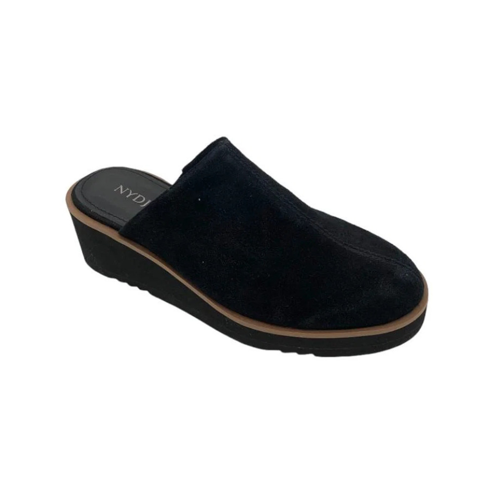 NYDJ Suede Mules Edmond Black - Medium